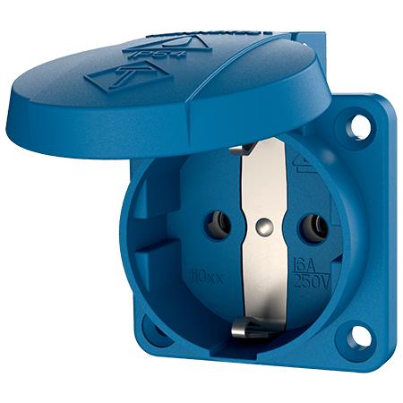 MENNEKES 230V 16A 2P 面板式SCHUKO®插座 11031 产品图