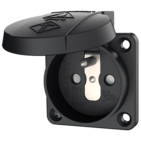 MENNEKES 230V 16A 面板式接地型插座 11162 产品图