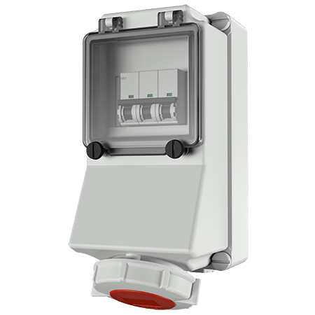 MENNEKES 400V 16A 5P 明装插座 7145 产品图