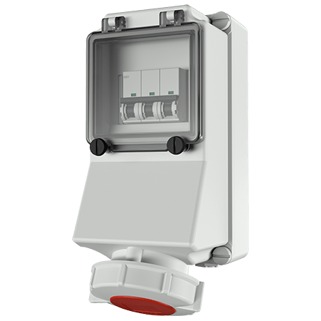 MENNEKES 400V 32A 4P 明装插座 7146 产品图
