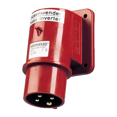 MENNEKES 400V 16A 4P 相位转换插头 855 产品图