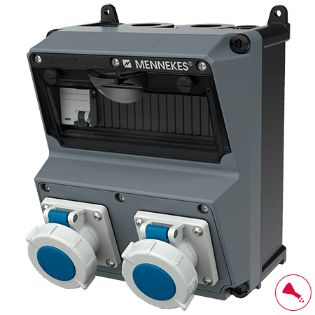 MENNEKES AMAXX® 组合插座装置 带有A型剩余电流动作保护器 920821 920821 产品图